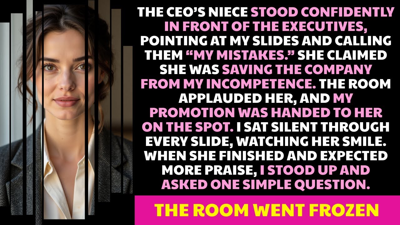 The CEO’s Niece Humiliated Me in the Boardroom — I Asked One Question