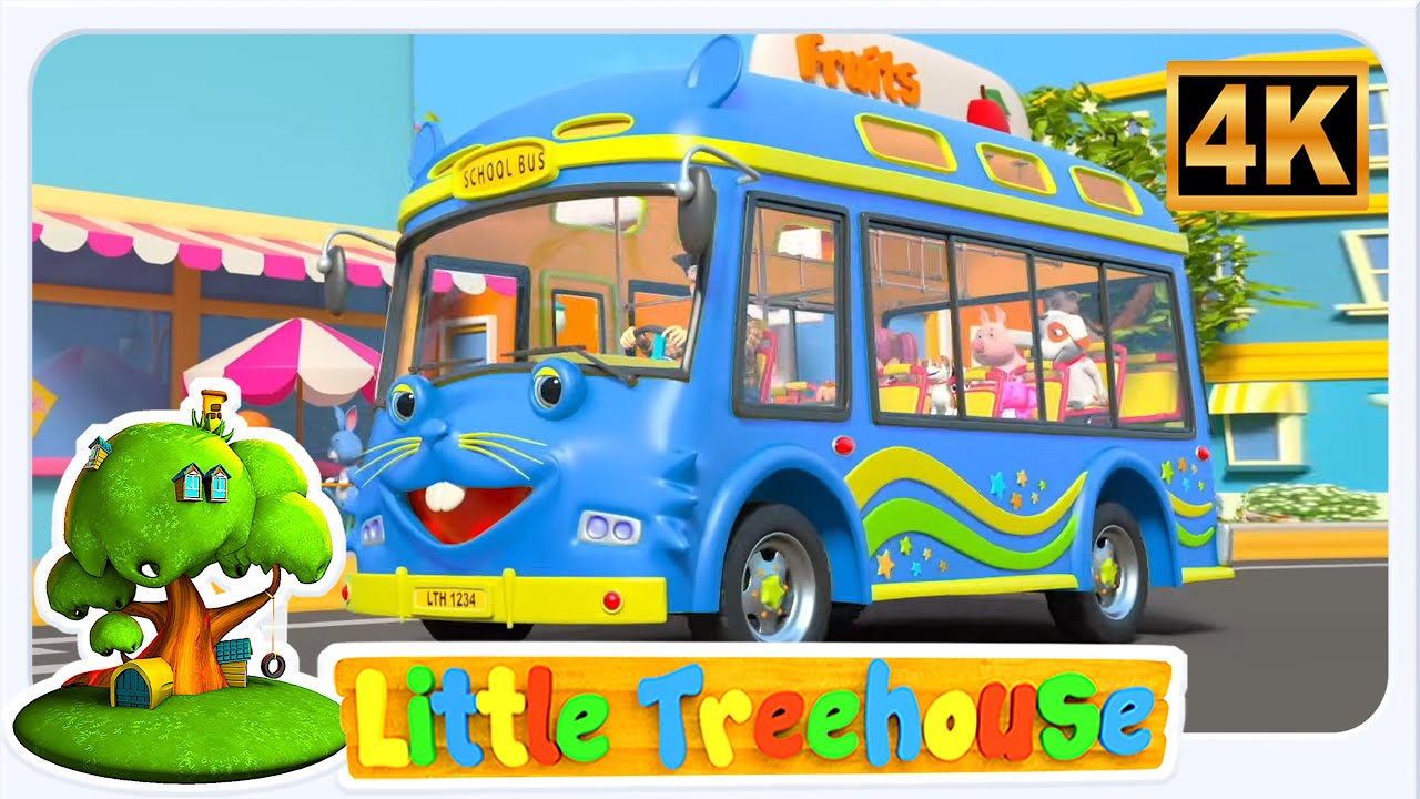 Wheels on the Bus Nursery Rhyme + Kids Songs