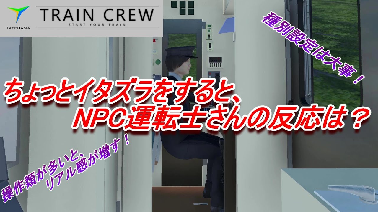 NPC運転士さん、困らせてごめんなさい。【TRAIN CREW】