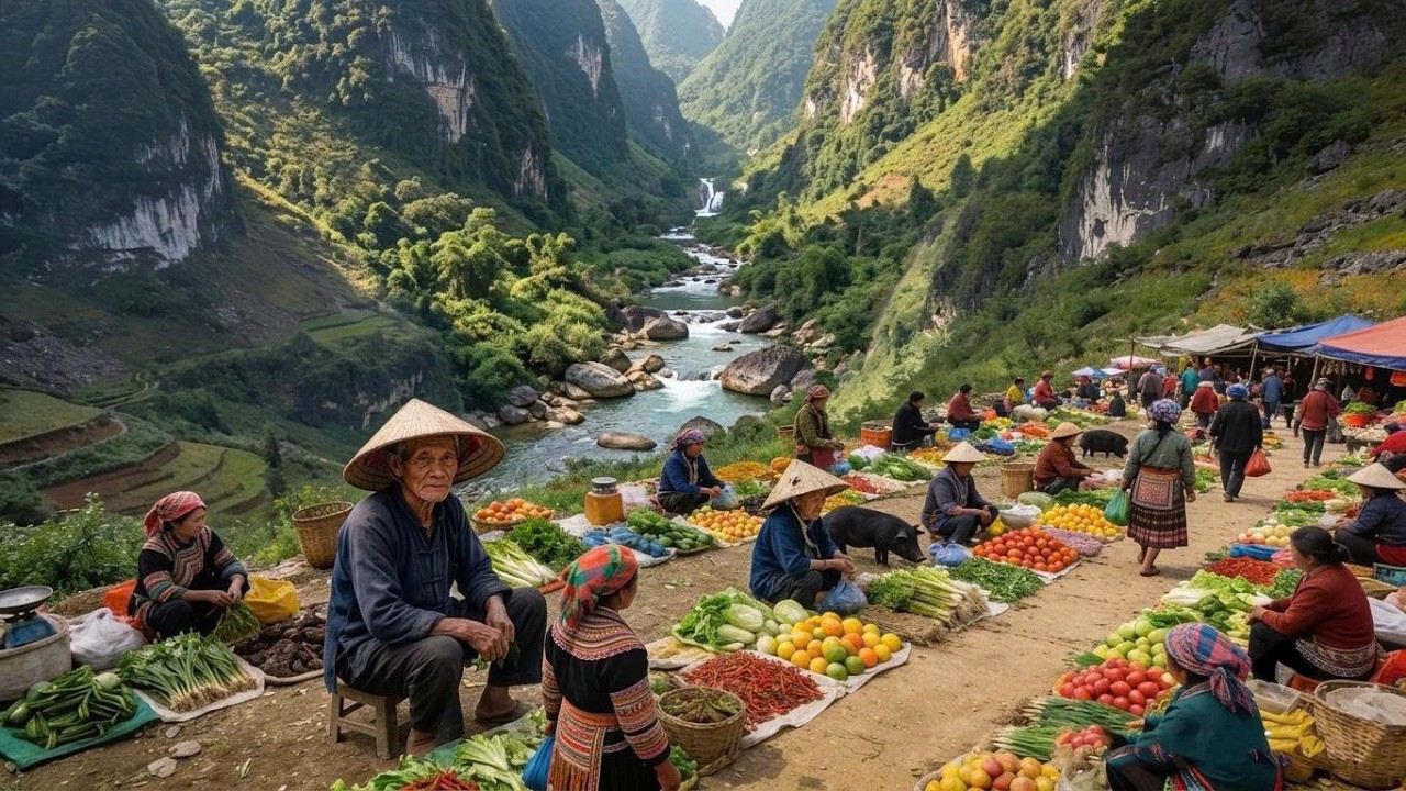 Vietnam's Traditional Market | Morning Market Before Sunrise