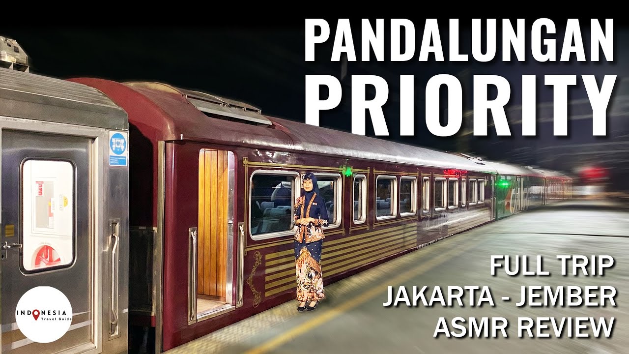 ASMR Luxury Train Journey to Jember (Full Experience) | Pandalungan Priority Train Review