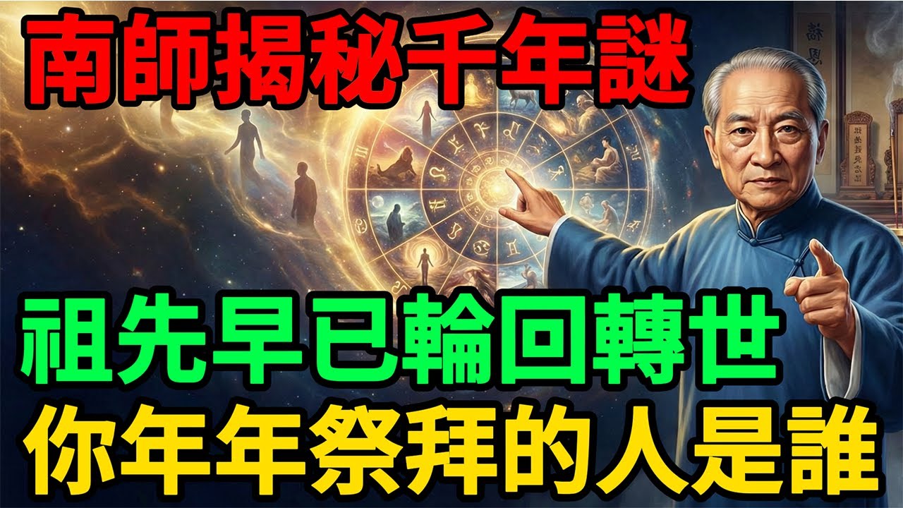 南懷瑾：祖先早已轉世輪回，燒香磕頭還有用嗎？這是一個隱藏千年的驚人真相！揭秘陰陽之間的「量子糾纏」，原來你拜的根本不是「鬼」！#南懷瑾 #佛法 #祭祖 #中陰身 #地藏經 #因果 #超度 #佛學智慧