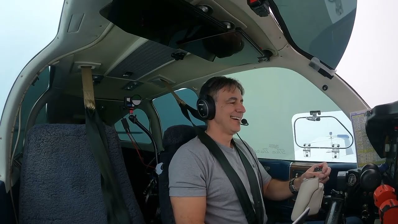 Flight With Moderate Rain & Turbulence