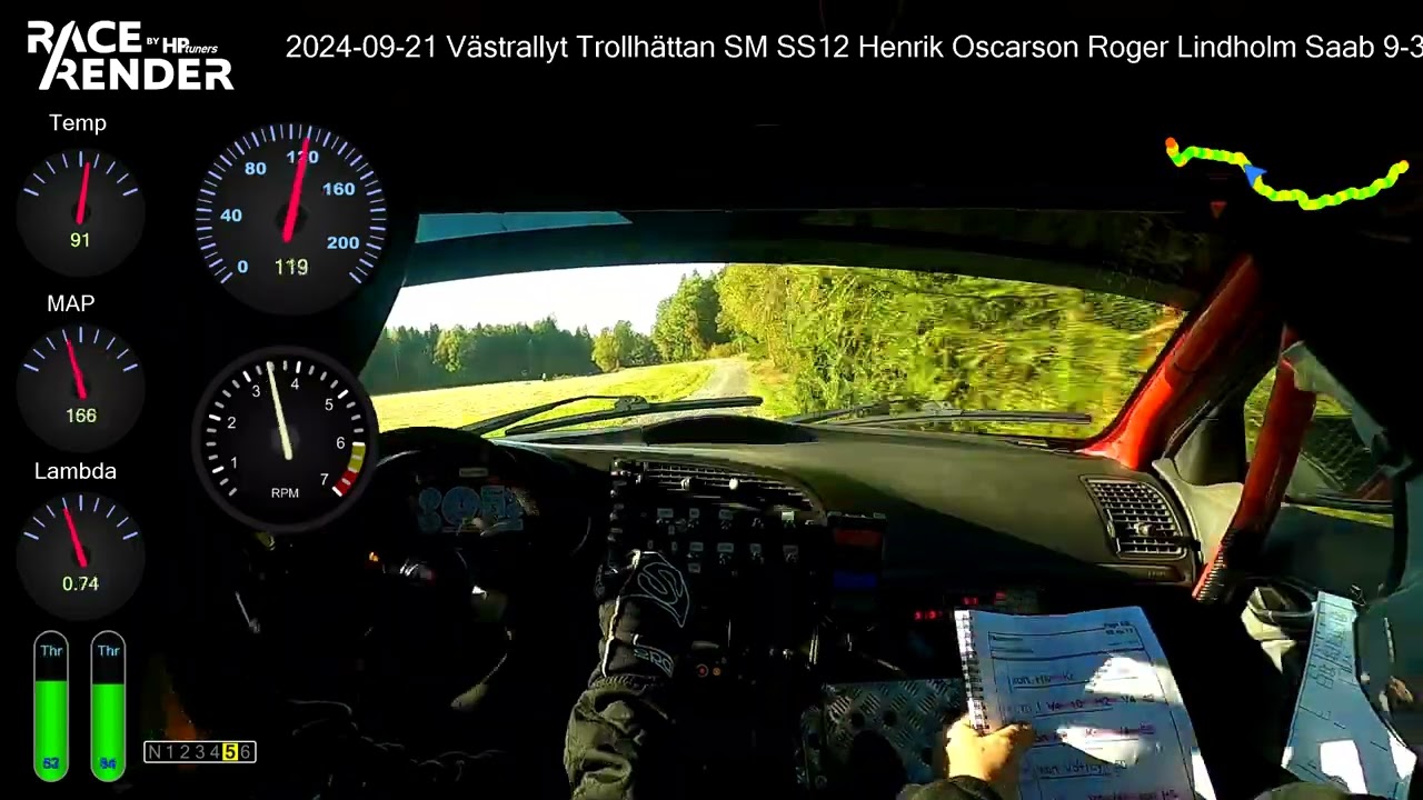 Västrallyt Trollhättan 2024 SS12 Kabelvägen Henrik Oscarson