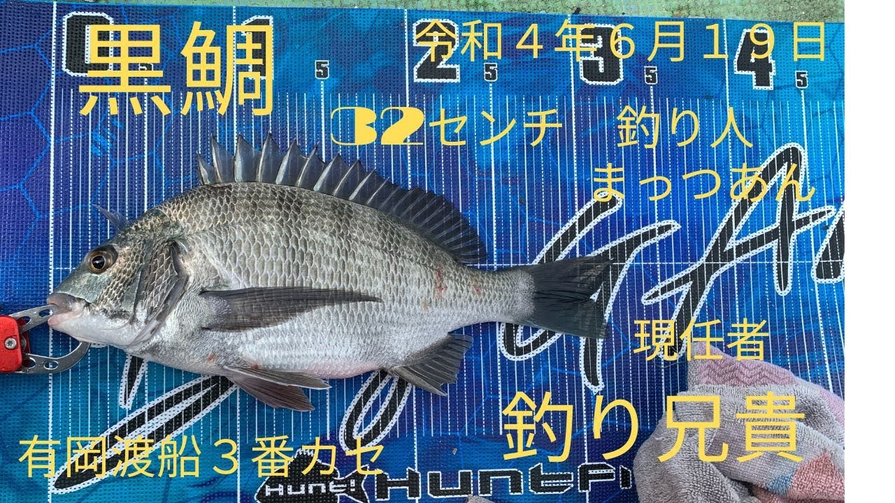 有岡渡船　筏釣り大会　今年の初釣り　２０２２年６月１９日