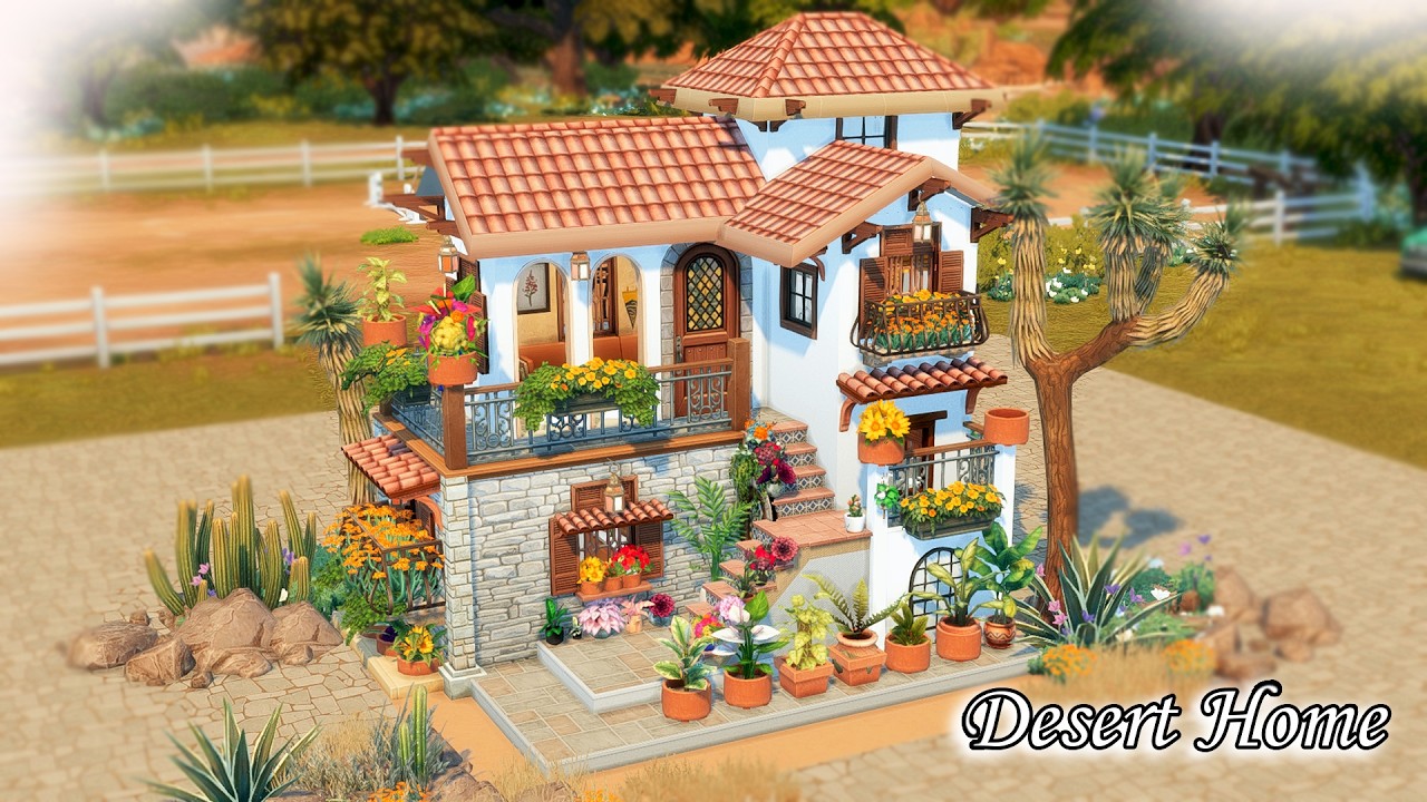 DESERT TINY HOME :  The Sims 4 Enchanted by Nature : #sims4build