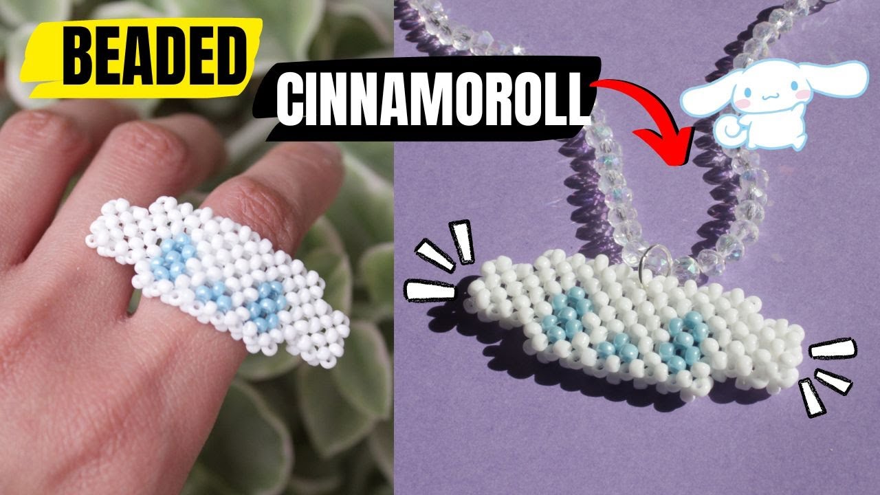 DIY Cinnamoroll con Mostacillas paso a paso 🌟💖 Accesorios aesthetic