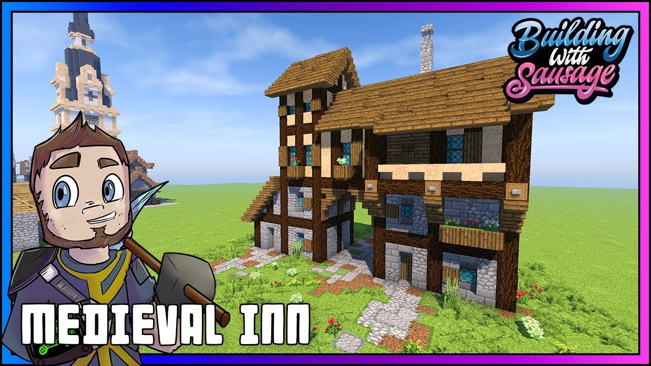 How to build a Minecraft Medieval Inn [Minecraft Tutorial]