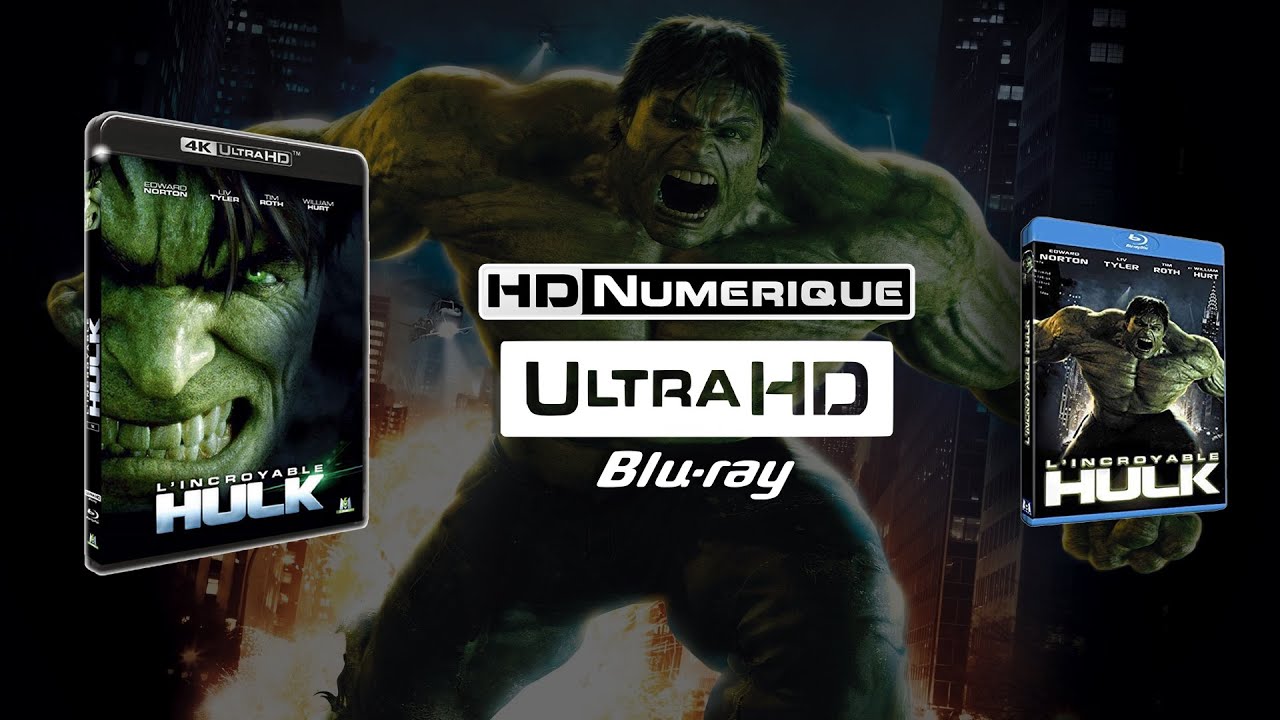 L'Incroyable Hulk (The Incredible Hulk) : Comparatif 4K Ultra HD vs Blu-ray