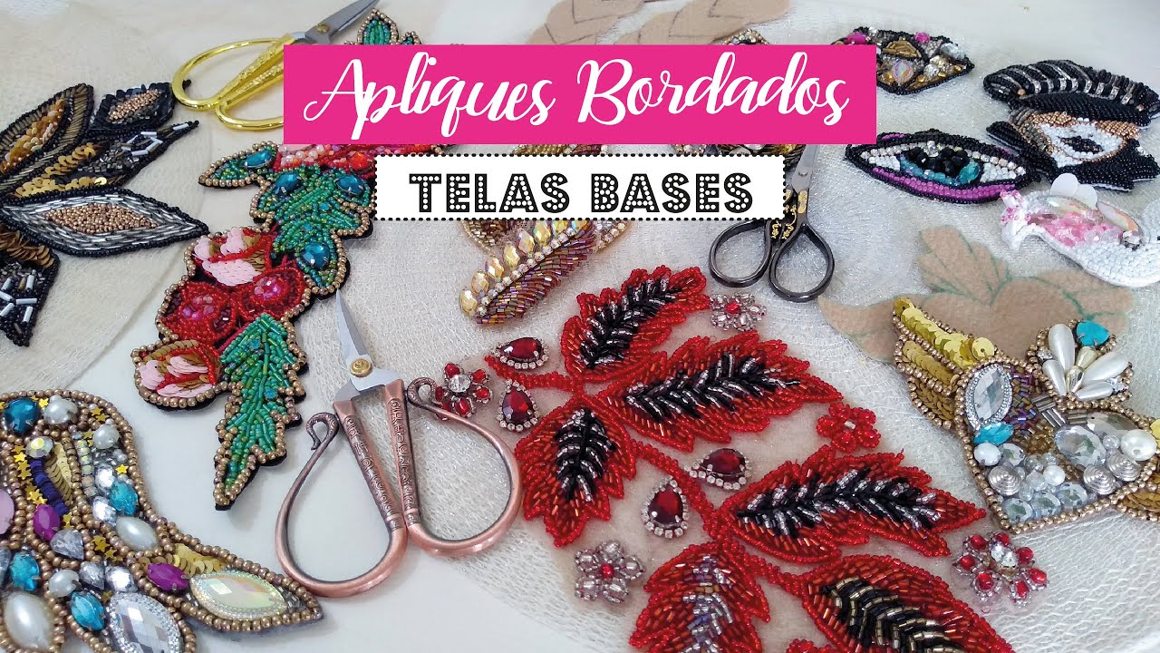 Apliques Bordados, Que  Materiales se pueden usar como Tela Base 