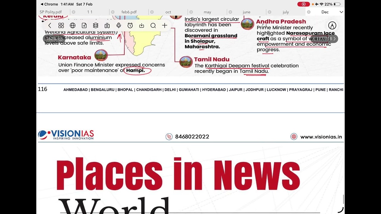 Places in News - Dec VisionIAS 2026 UPSC Prelims
