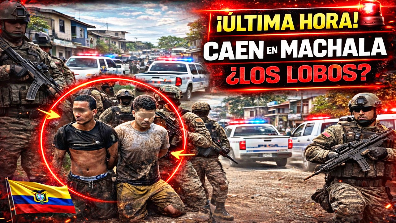 🚨 ÚLTIMA HORA: Caen miembros de Los Lobos en barrio El Recreo de Machala