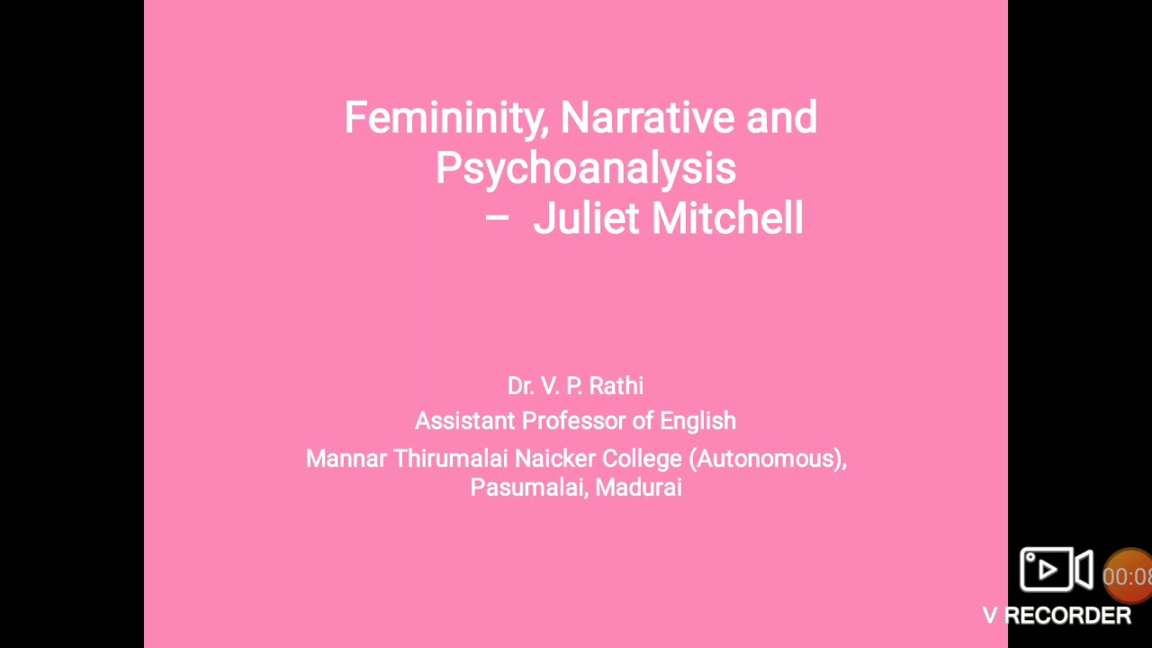 FEMINITY, NARRATIVE AND PSYCHOANALYSIS - JULIET MITCHELL