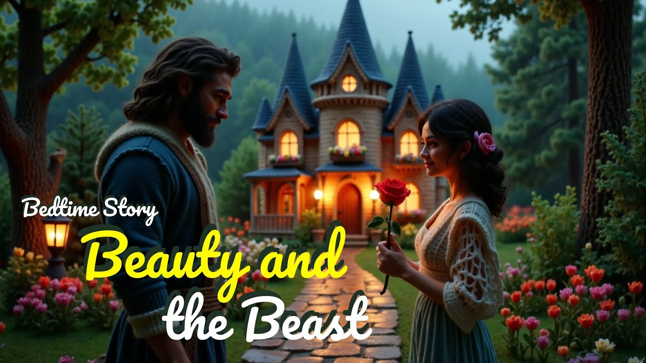 RAIN and Storytelling Audiobook | Beauty and the Beast | Bedtime Story for Grown Ups