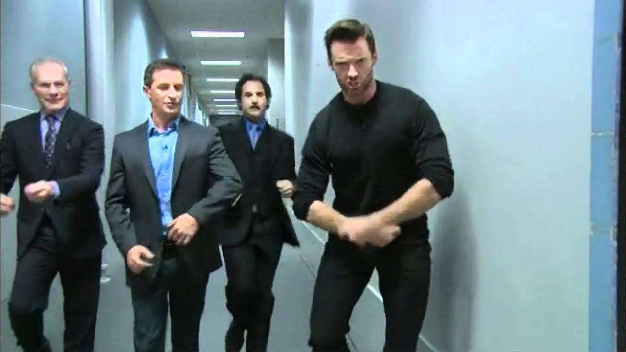 ROVE LA race with Hugh Jackman, Tim Gunn & Paul F. Tompkins - (Tim Gunn Running Race)