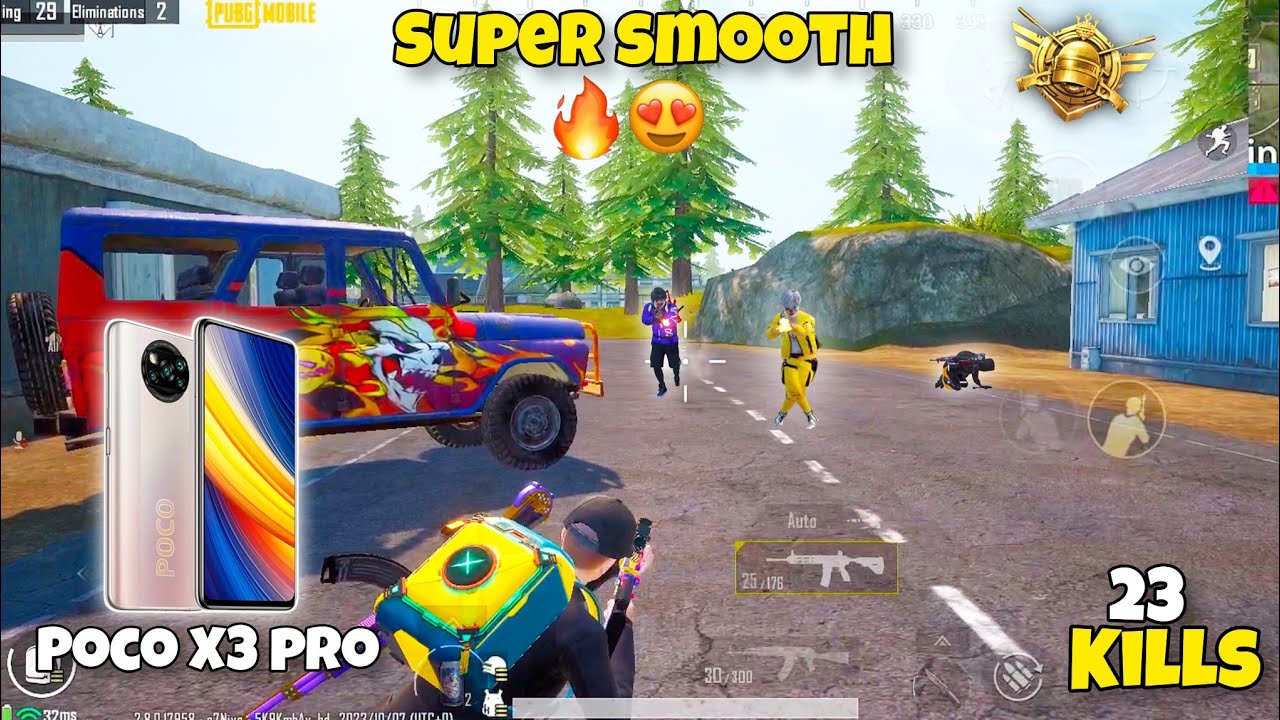 Wow😍 Poco X3 pro Super smooth in 2023 pubg test with screen recording🔥2.8 update Livik Gameplay