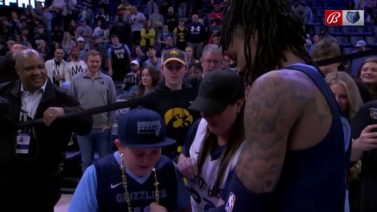Young fan is emotional after Ja Morant gifts shoes | NBA on ESPN