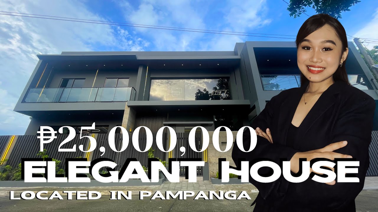 ₱25 MILLION ELEGANT 5 BEDROOM HOUSE WITH POOL NEAR CLARK PAMPANGA