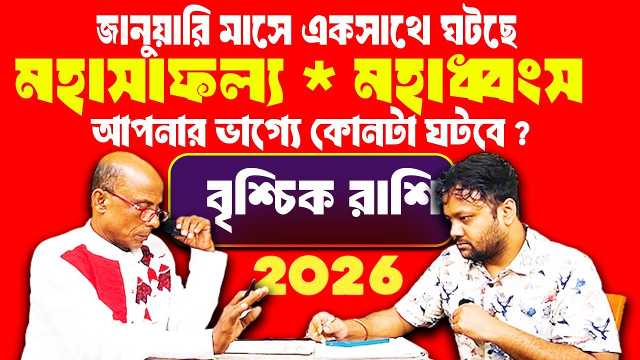বৃশ্চিক রাশি | January রাশিফল 2026 Brischik #PradipSahoo