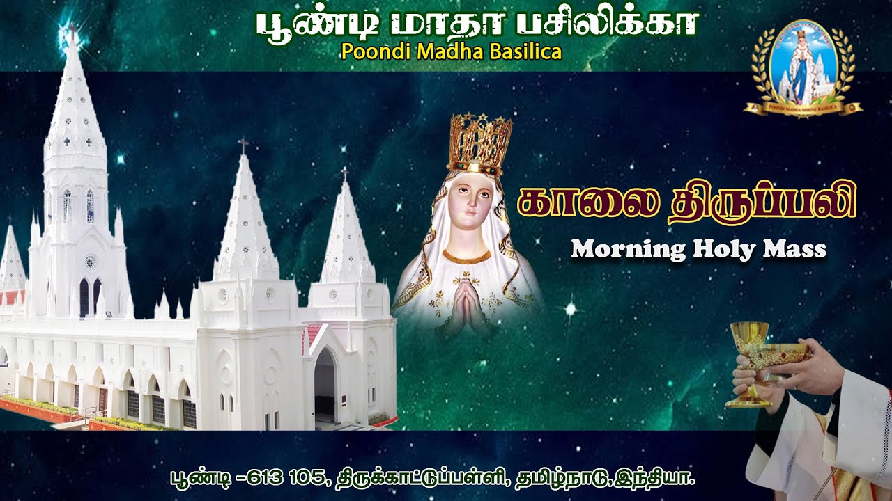 🔴Live | Holy Mass | 09.03.2026 | Fr. Selva kumar MMI , Asst PP| Poondi Madha Basilica