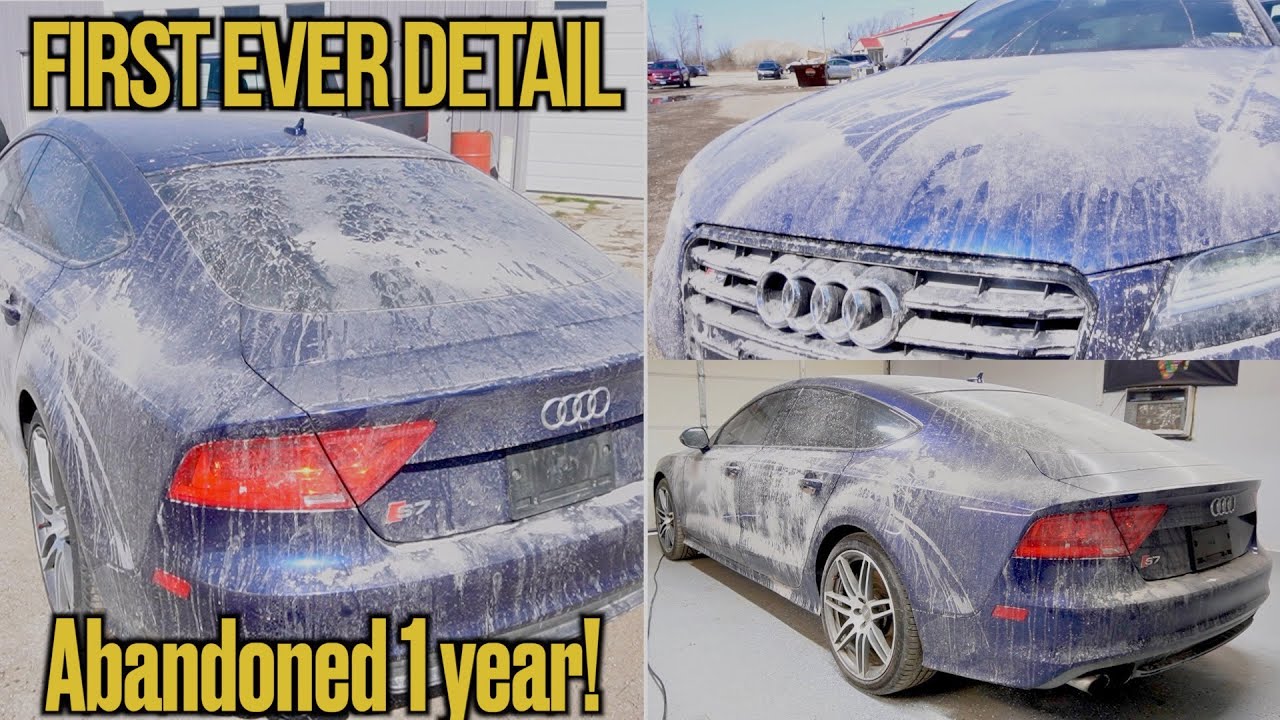First Detail Of a DUSTY Abandoned Audi S7 | Extreme Car Detailing Transformation!