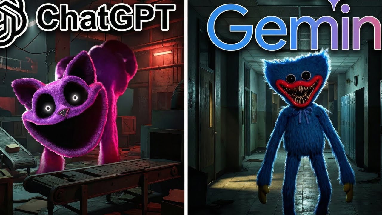 ChatGPT vs Gemini Criando Poppy Playtime