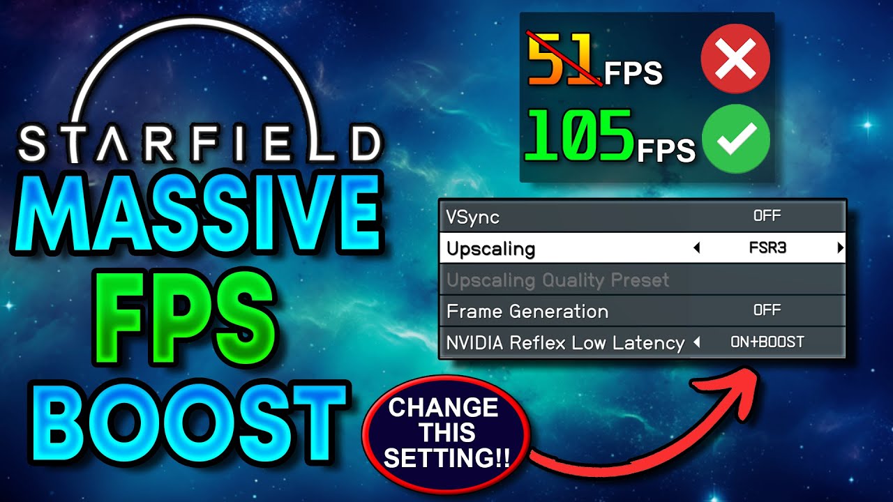 Starfield - Massive FPS BOOST Changing This Single Setting