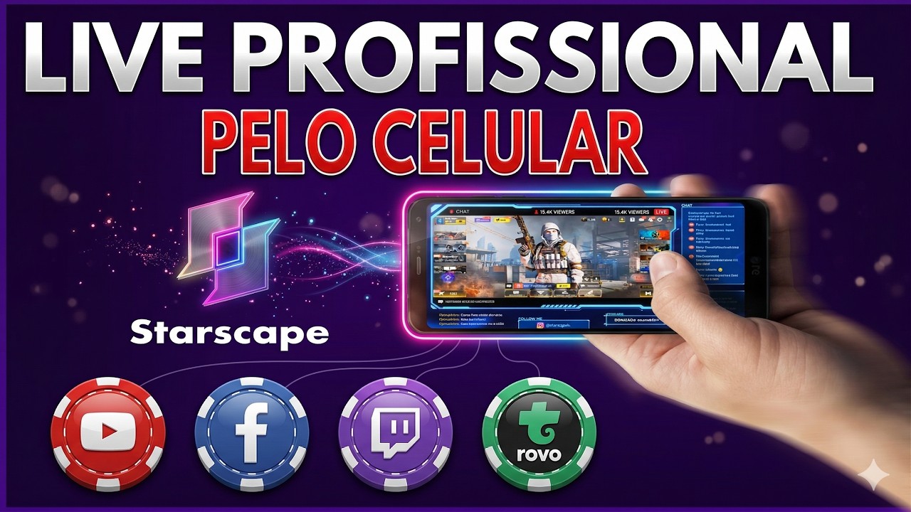 📲 Faça LIVE PROFISSIONAL pelo CELULAR usando apenas um aplicativo!!! 🔥  [TUTORIAL]