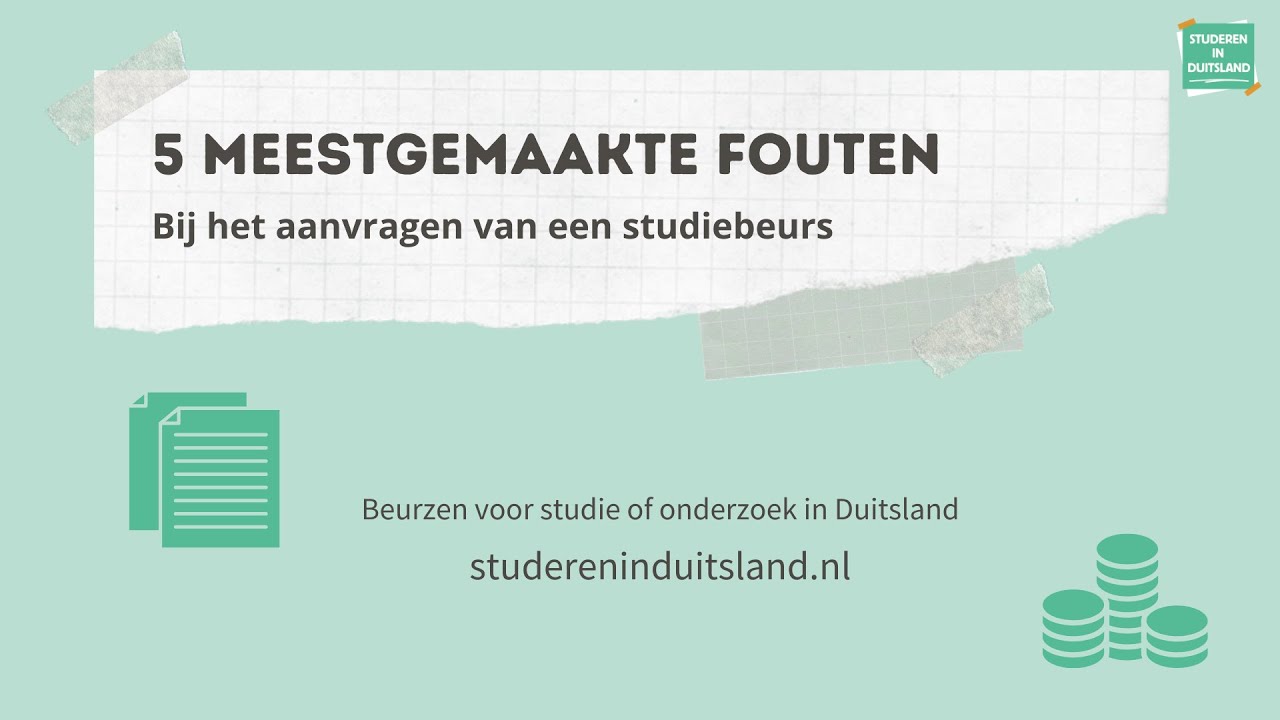 De 5 meestgemaakte fouten bij het aanvragen van een studiebeurs
