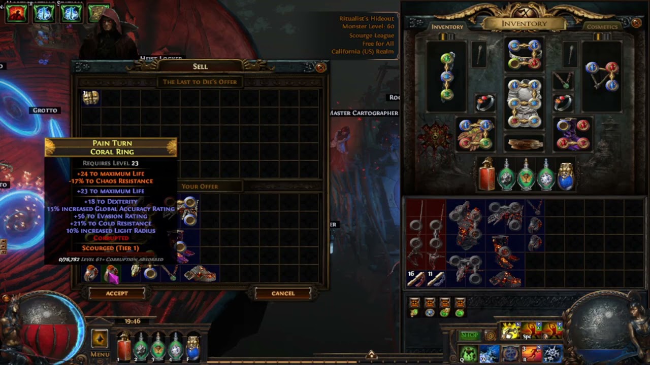[Path of Exile] Scourge items in a Chaos Recipe.