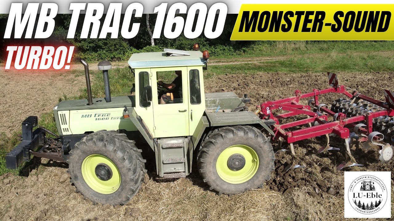 MB Trac 1600 Turbo mit 3m Grubber – brutalster Maschinen-Sound!
