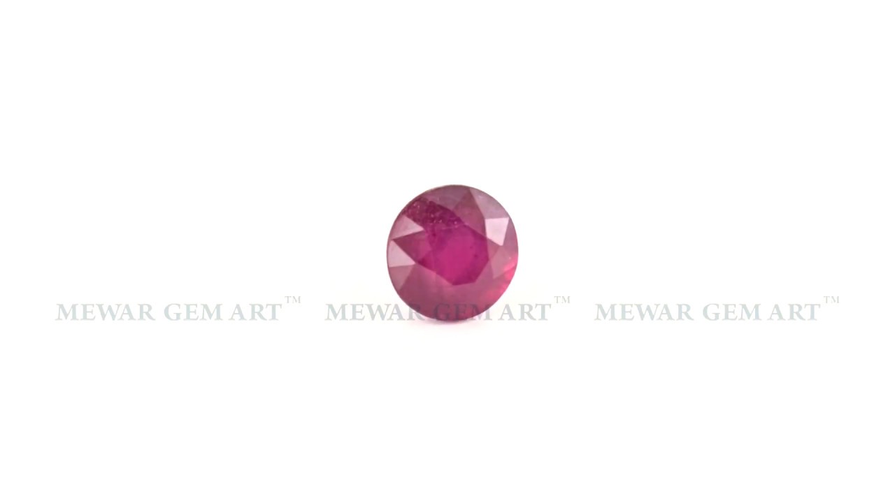 Natural Ruby Gemstone Weighing 3.99 Carat in Round Shape from Bangkok