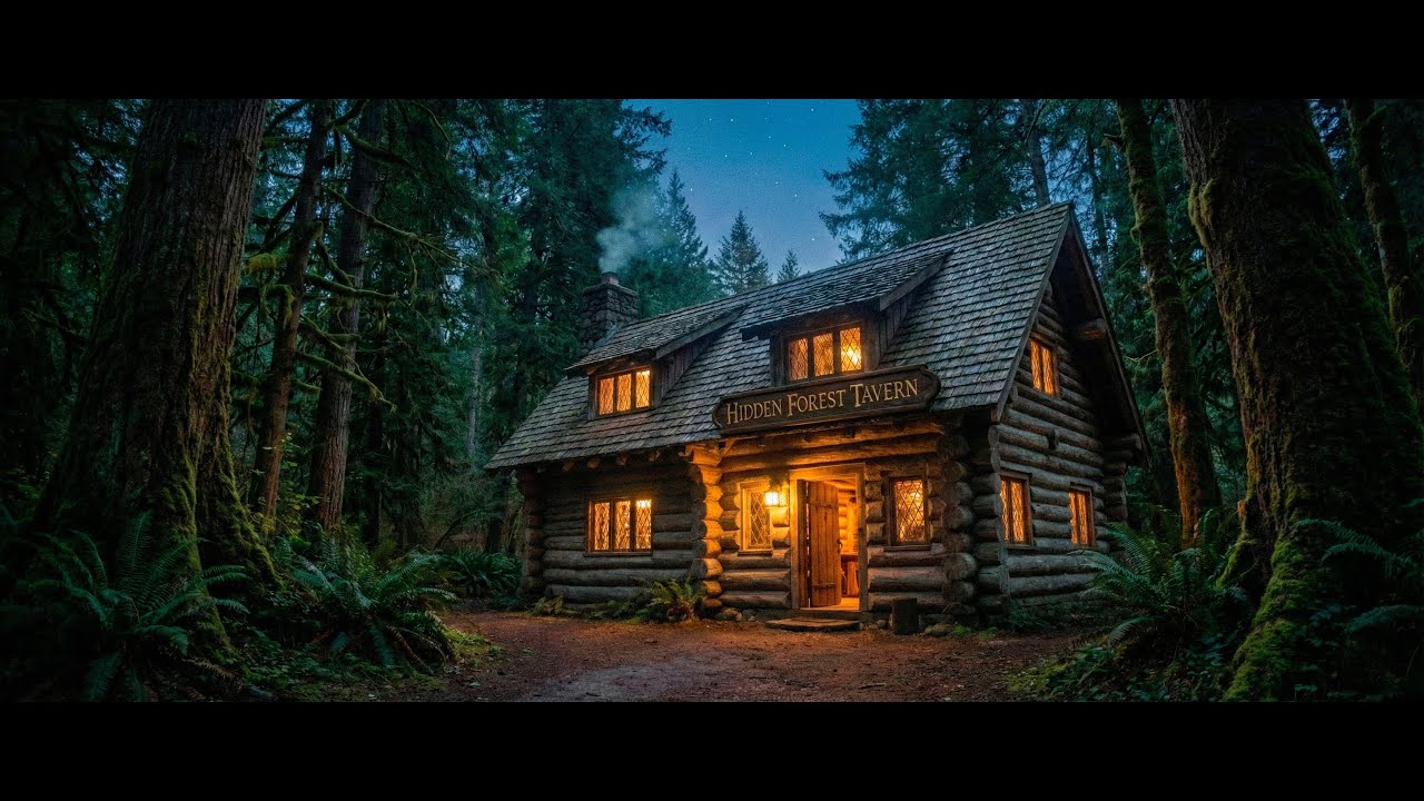 Evening to Night in the Hidden Forest Tavern🌲🕯️ Medieval Folk & Fantasy Music