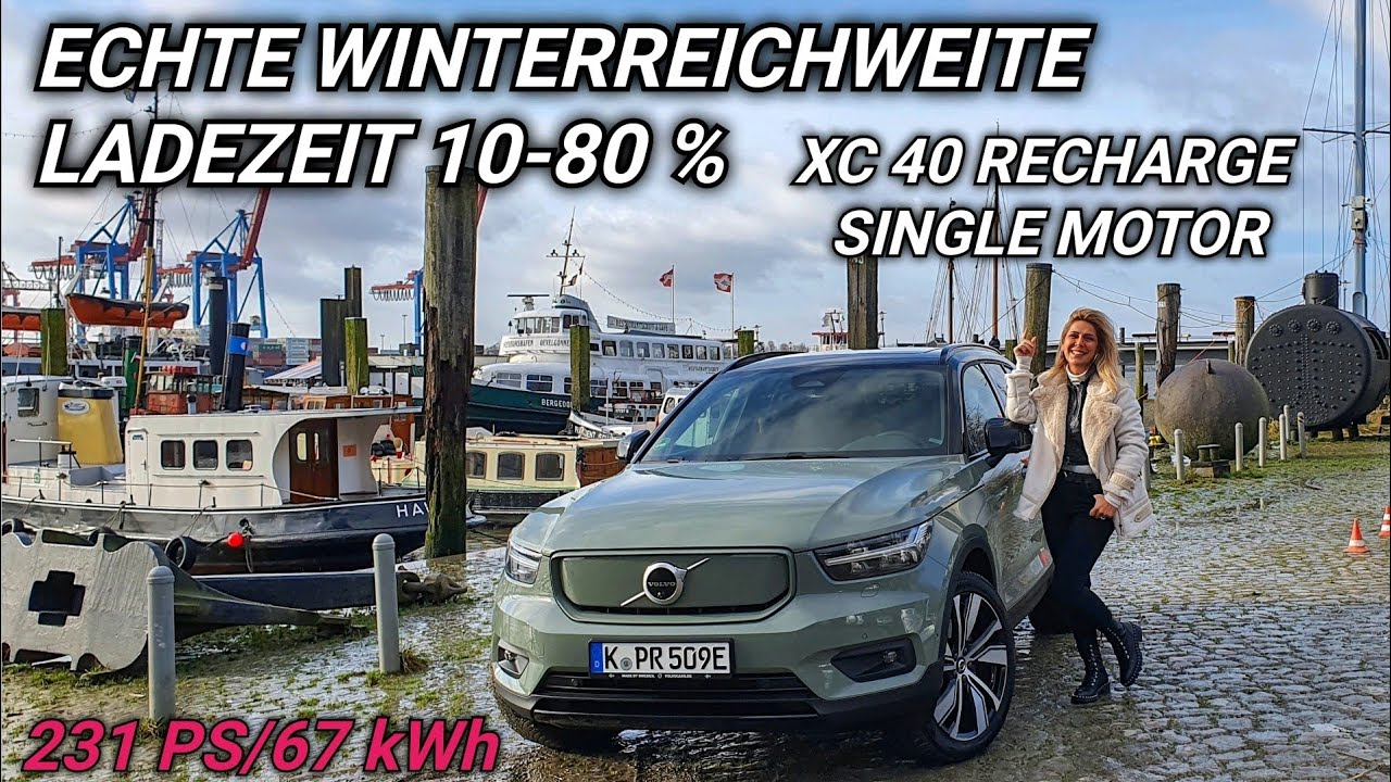 Volvo's neue Basis.Reichweite & Ladezeit 10-80 % XC 40 Single Motor Elektroauto