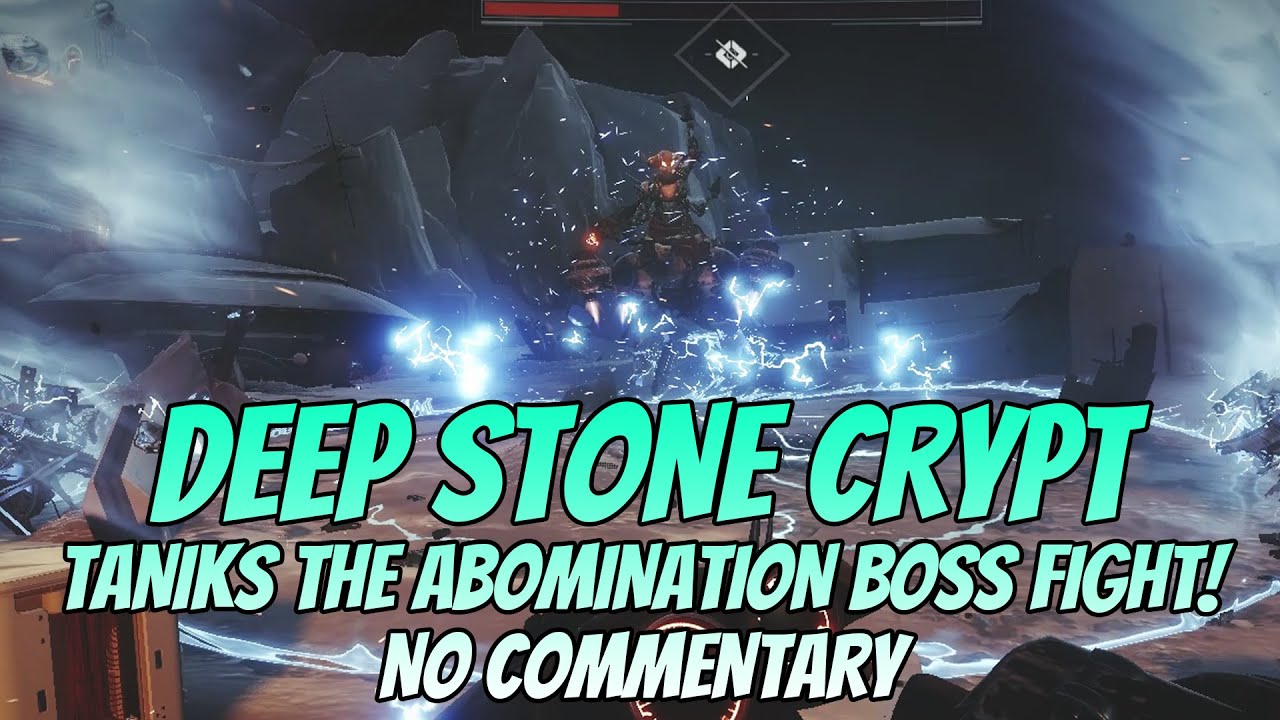Deep Stone Crypt Raid: TANIKS THE ABOMINATION FINAL BOSS FIGHT! (No Commentary) - Destiny 2