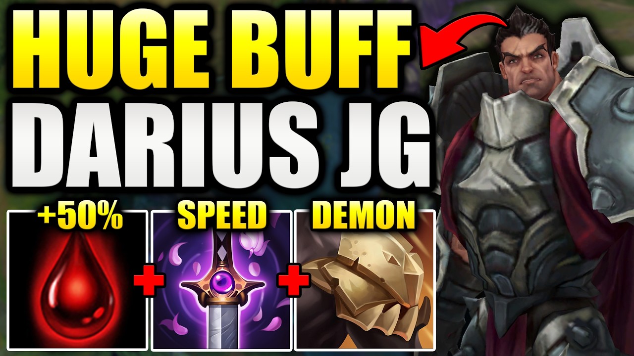 RIOT JUST GAVE DARIUS JUNGLE A CRAZY CLEAR SPEED BUFF! (Easiest 10cs PER MINUTE)