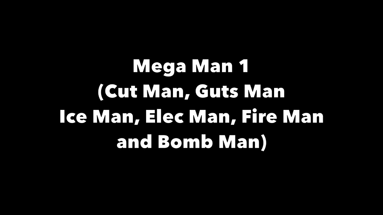 Mega Man Robot Masters with Net Navi Counterparts