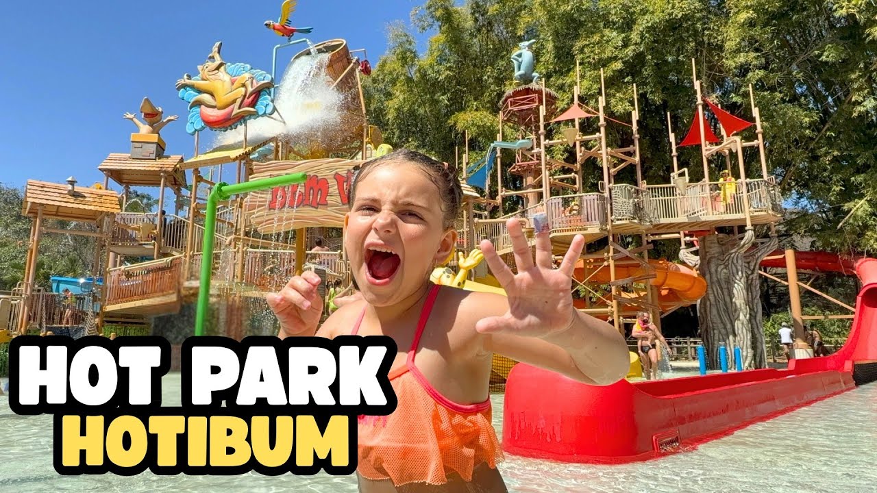 HOT PARK - PARQUE AQUÁTICO HOTIBUM ÁREA INFANTIL - FOMOS EM TODOS OS TOBOÁGUAS, FOI INCRÍVEL!!
