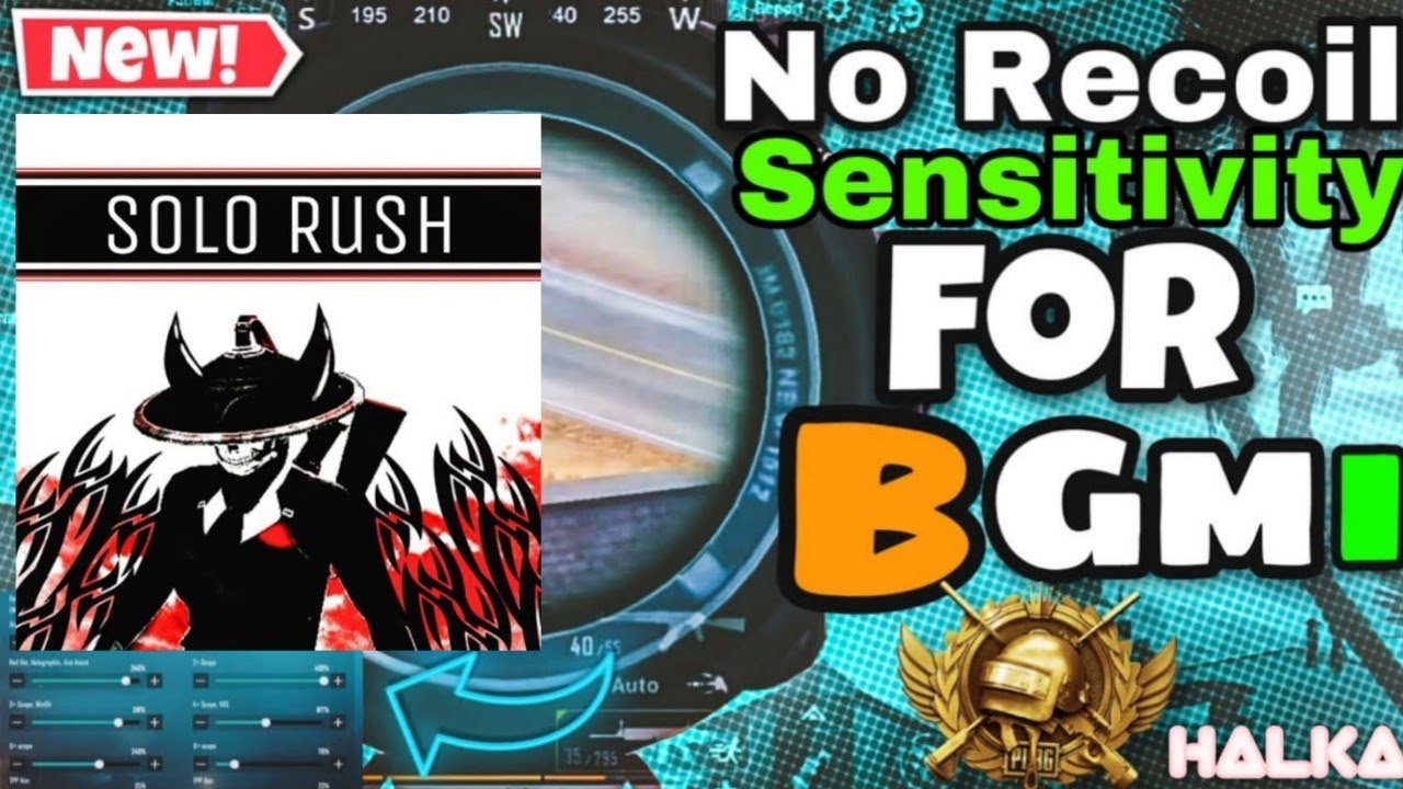 ❣️1.9 UPDATE SOLO RUSH SENSITIVITY+CONTROL CODE BGMI PUBG SENSITIVITY SETTINGS ZERO RECOIL#solorush