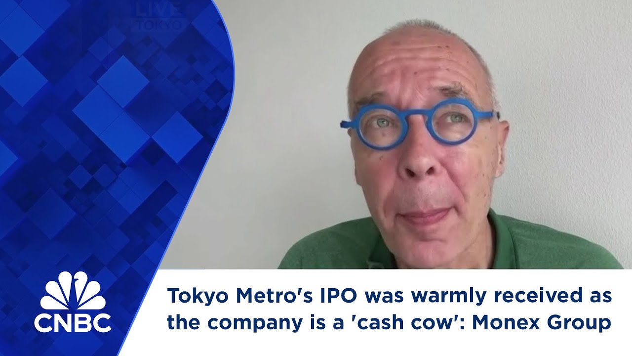 Tokyo Metro's IPO was warmly received as the company is a 'cash cow': Monex Group