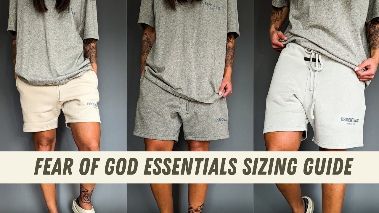 Fear of God Essentials Sizing Guide: XXS vs XS vs S in Sweat Shorts