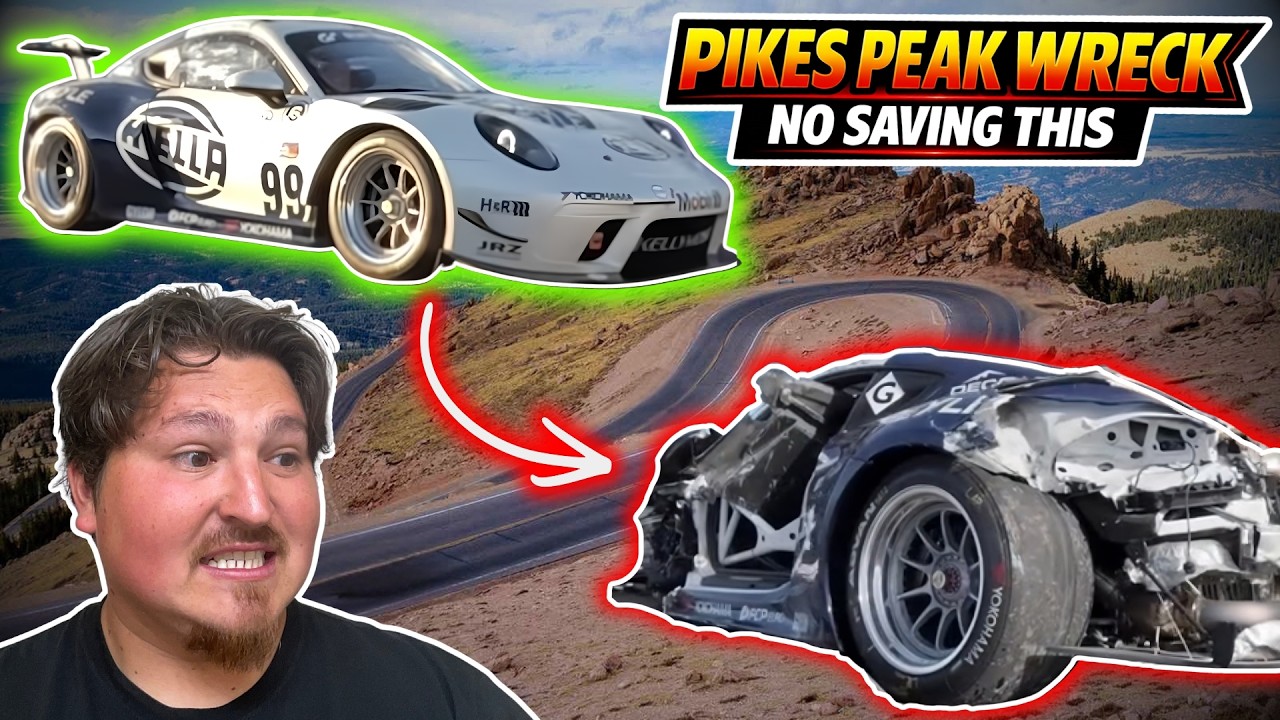 Pikes Peak Hill Climb Car Crash 2026 &mdash; Before & After Damage