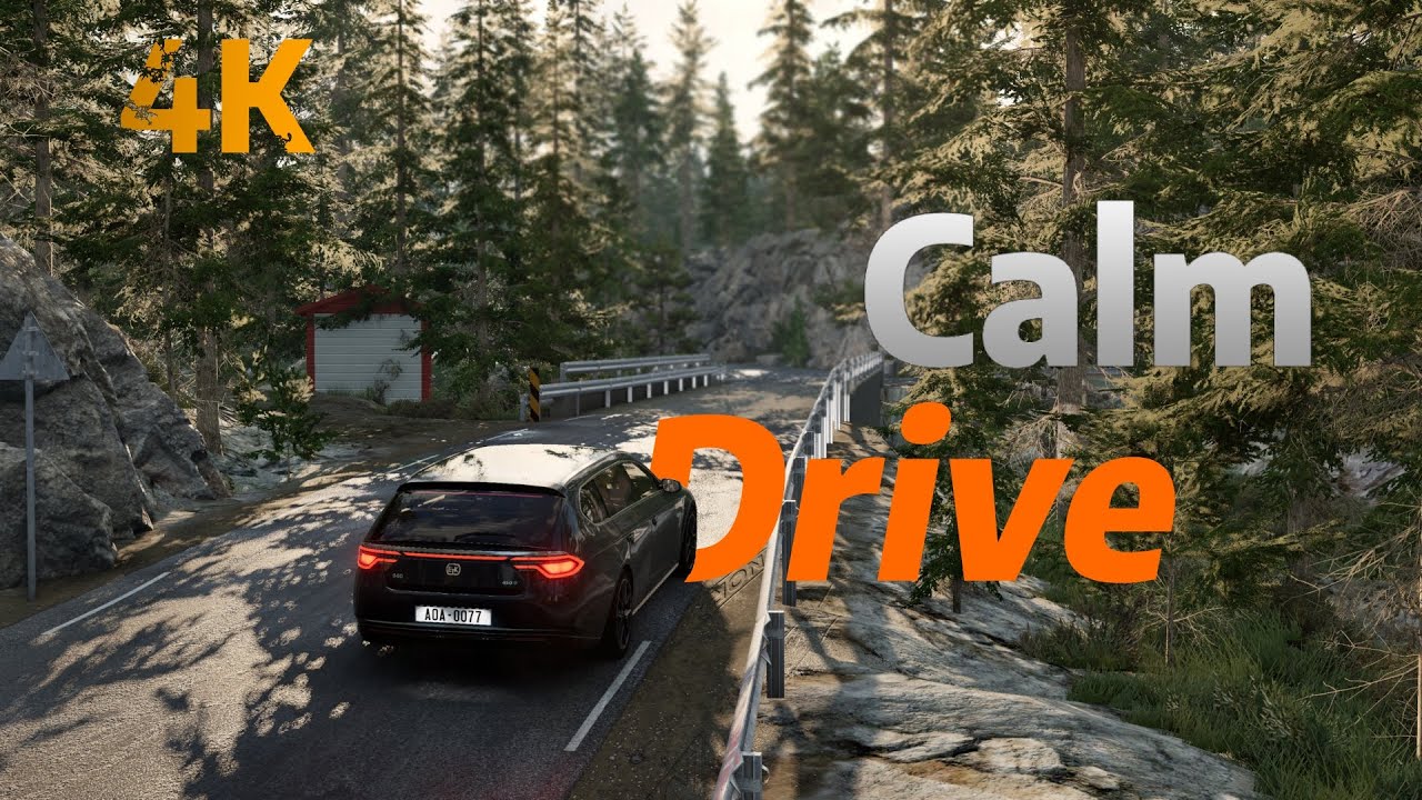 BeamNG Calm Driving ETK 900-Series on Reshjemheia with traffic | No Crash | 4K ULTRA Graphics no HUD