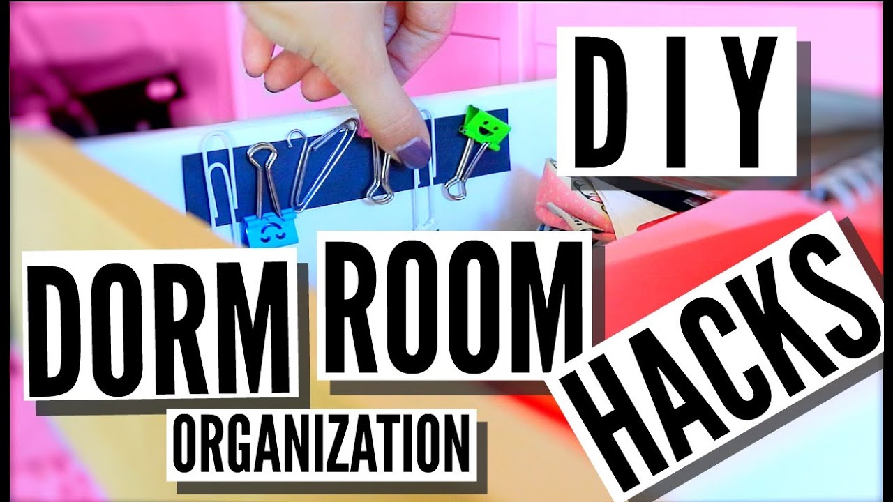 DIY Dorm Room Organization + Hacks!