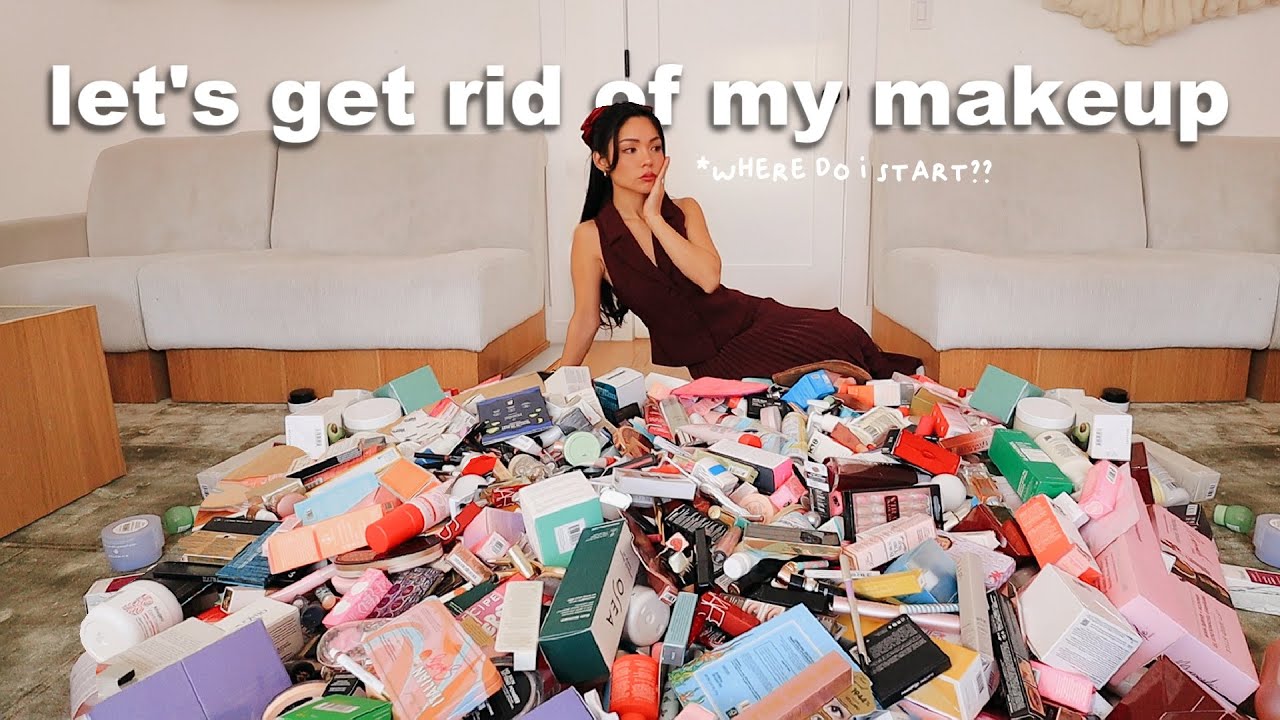 organizing & purging my $100,000 luxury makeup & skincare collection