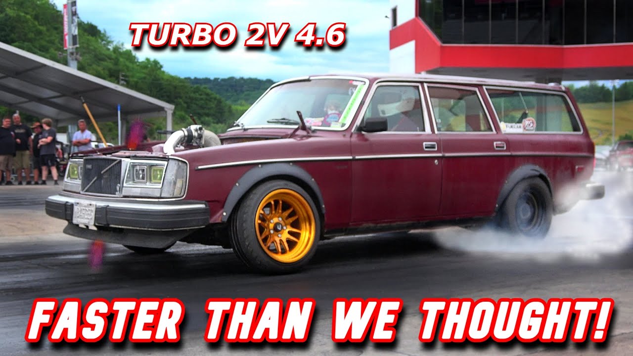 We took the Turbo 2v Volvo Drift Wagon DRAG RACING!