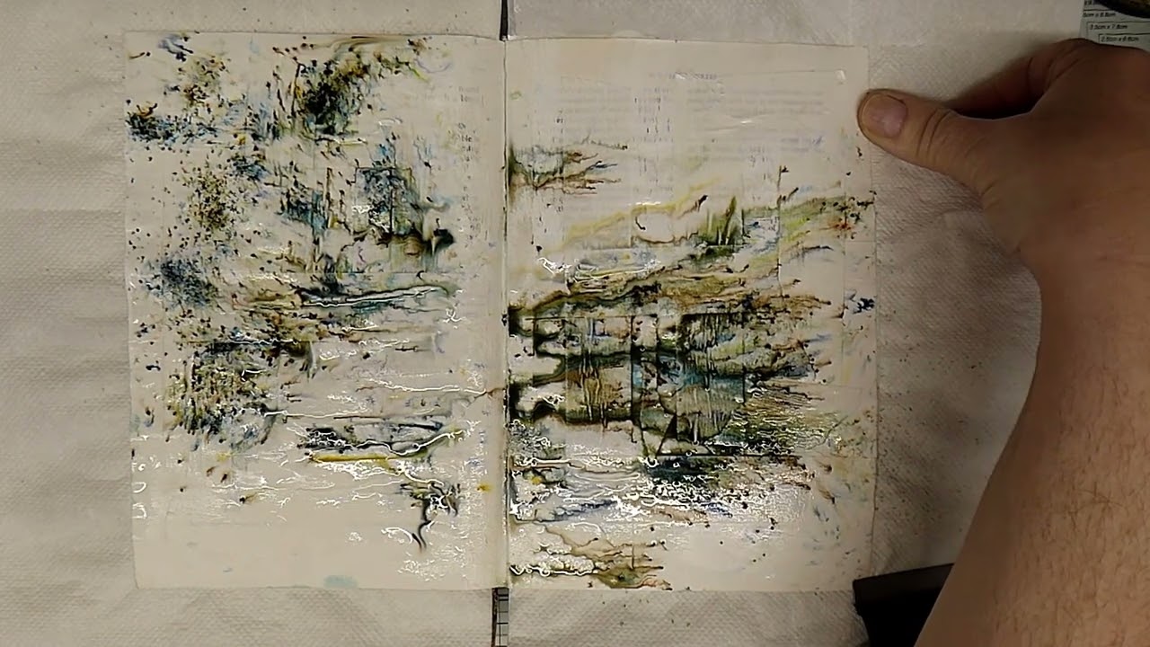 Creating an art journal page using PaperArtsy Infusions.