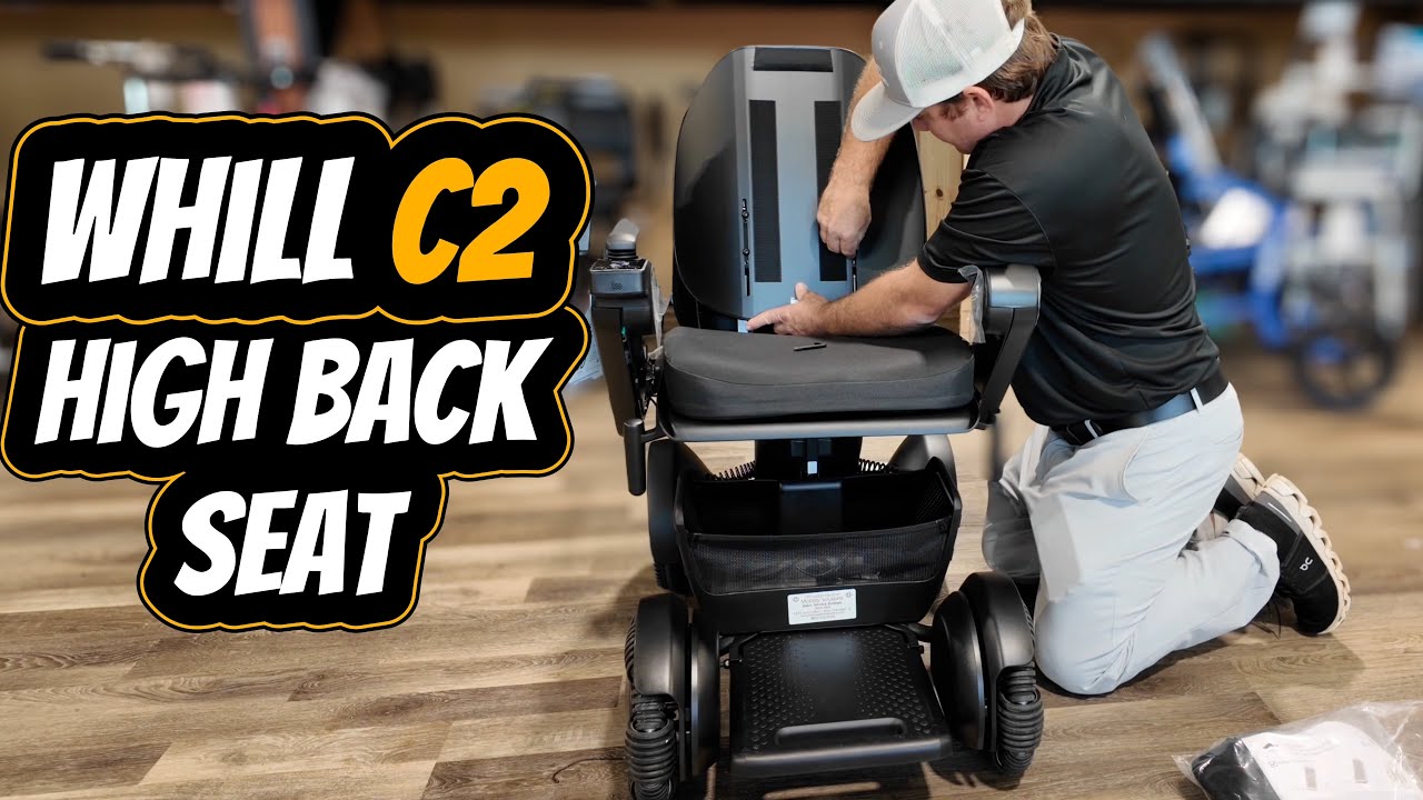 Откройте для себя новую усовершенствованную модель сиденья с высокой спинкой для электроколяски W...