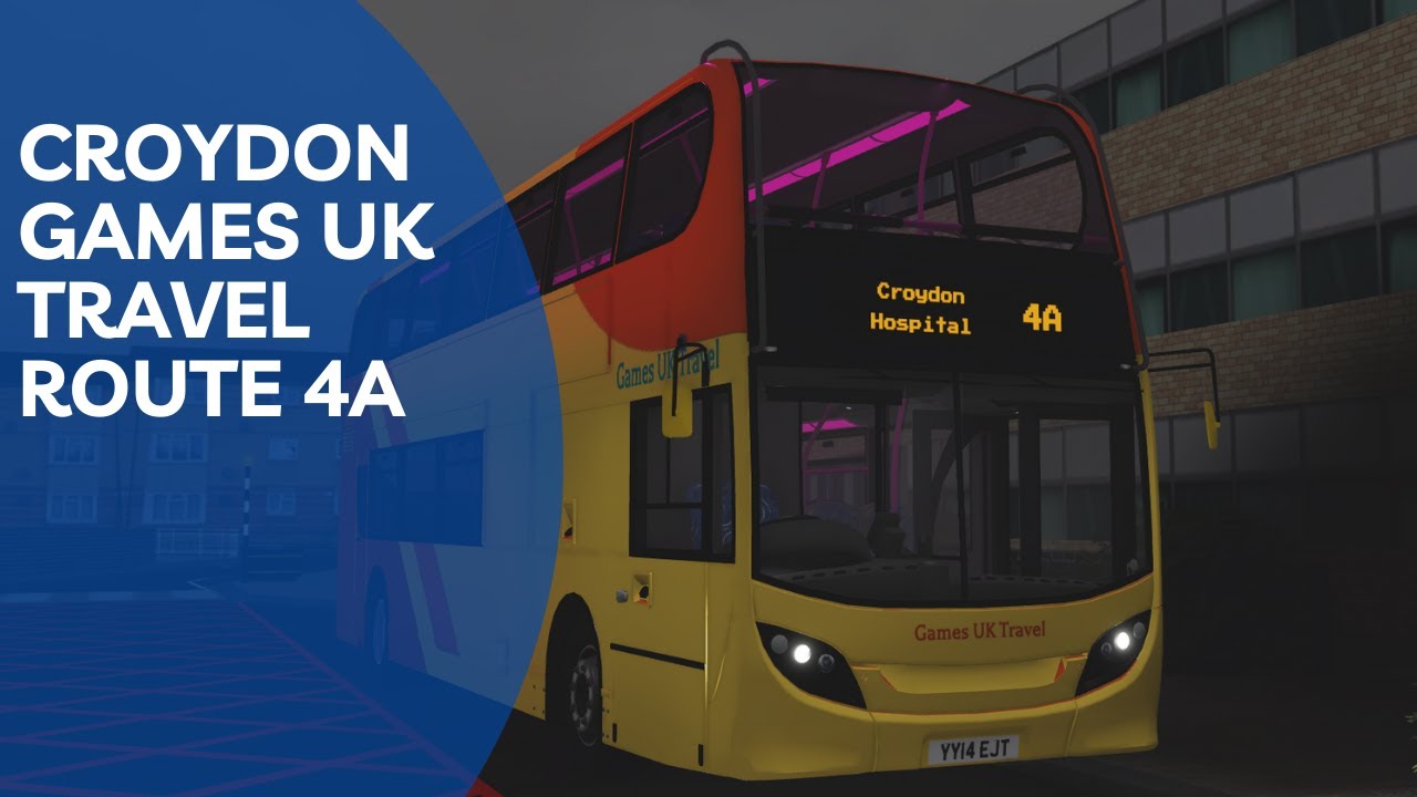 Croydon Bus Sim|Games UK Travel|Route 4A|New E400 sounds