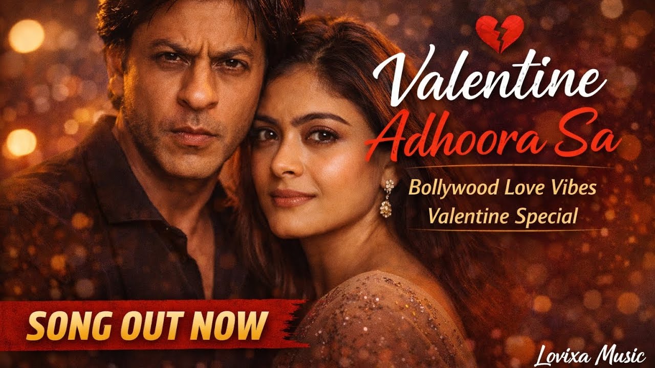 Valentine Adhoora Sa 💔 | SRK Kajol Vibe Sad Song | Valentine Day Special | Emotional Love Song